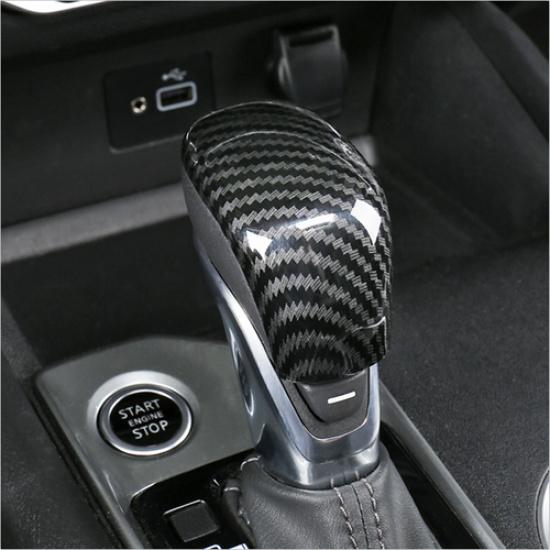 Carbon fiber look Gear Shift Knob Cover Trim 1pcs For Nissan Sentra -2024
