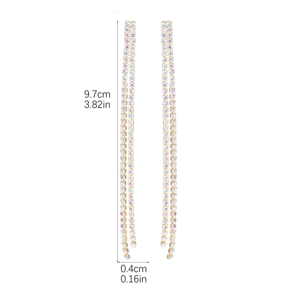 Элегантные трансграничные серьги-кисточки со стразами - Роскошная женская модная бижутерия