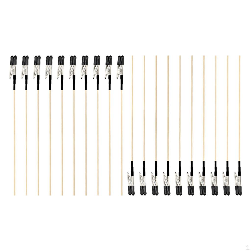 20x Alligator Clip Sticks Rubber Tips,Crafts Tool,DIY,Sturdy for Model Painting Clips
