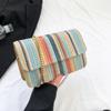 Shoulder Bag 2025 New Personalized Niche Simple Handbag Rainbow Casual Beach Bag Small Square Bag Tide