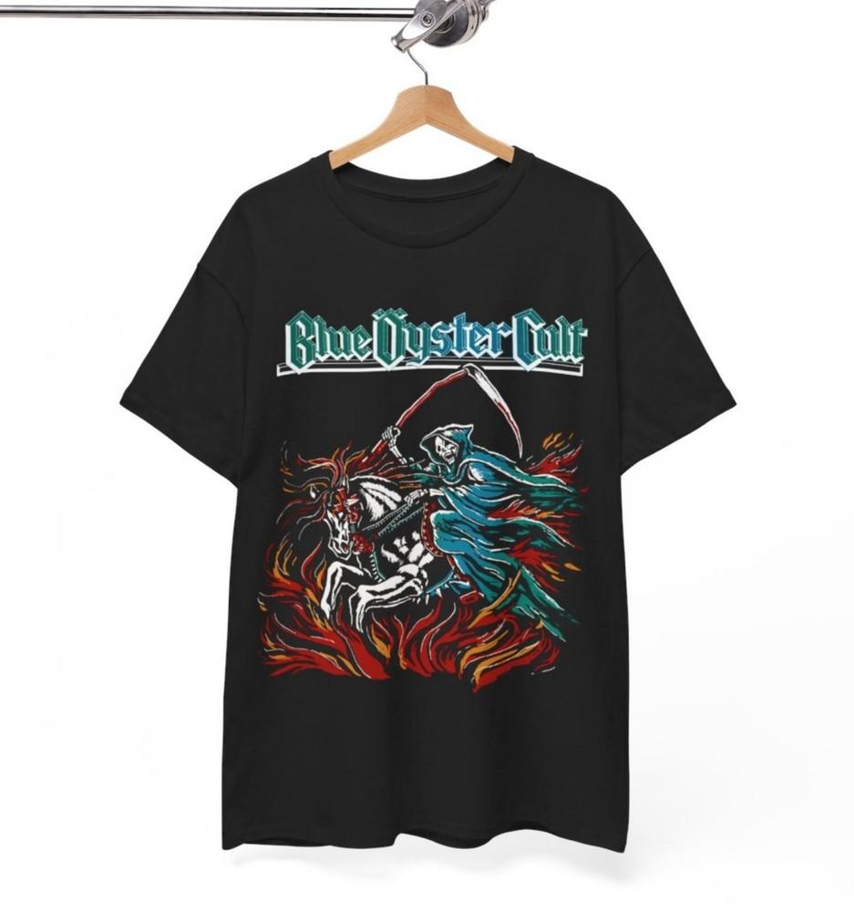 Vintage Blue Oyster Cult band Black Cotton Unisex S to 5XL Men Tshirt Unisex T-Shirt