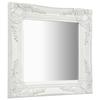VidaXL Miroir mural style baroque 40x40 cm Blanc 320304