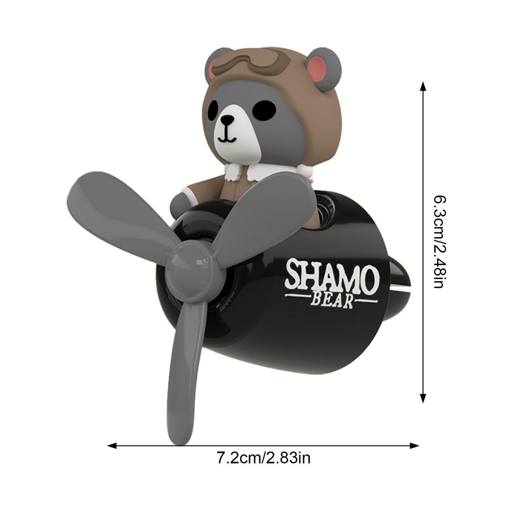 Автомобильный освежитель воздуха Bear Pilot Автомобильные аксессуары Внутренний диффузор духов Вращающийся пропеллер Выходной ароматизатор с 2 ароматерапией