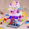 LOZ 1621 City Street Cake Shop Bakery Dessert Store Architecture Model Mini Blocks Bricks Building Toy for Children Gift No Box