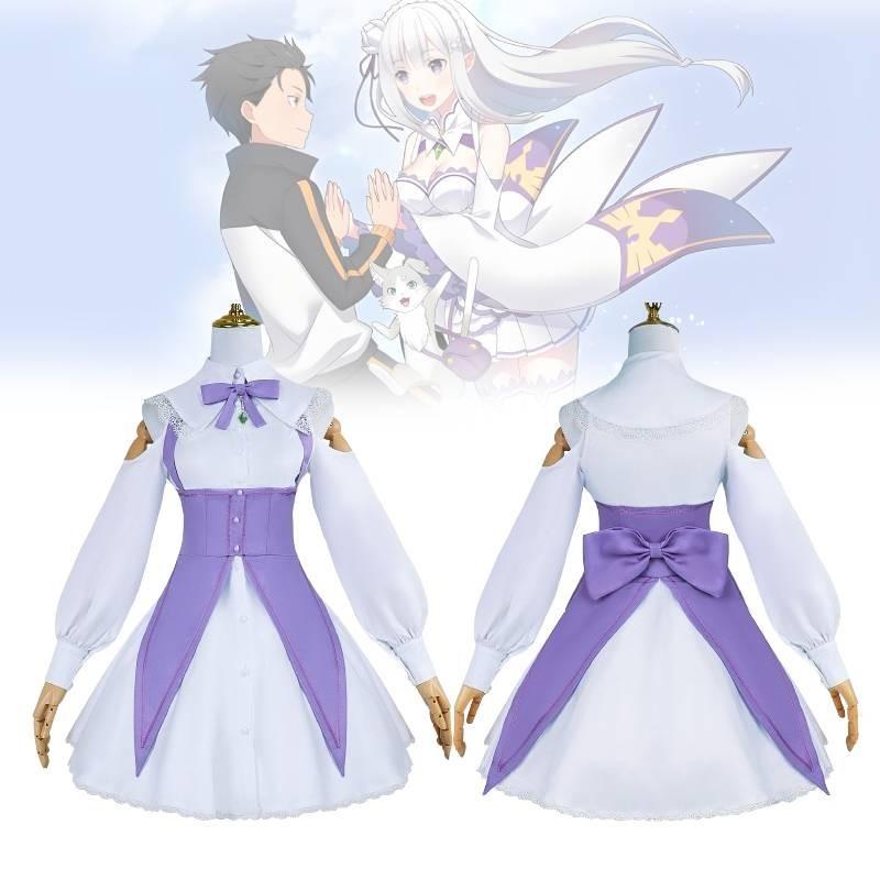 Очаровательный косплей Эмилии из Re Zero: Жизнь с нуля в другом мире для фанатов