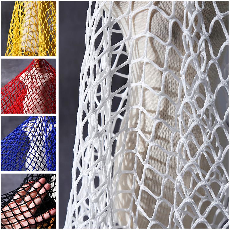 50x150см Эластичная Крупная Сетка Ткань Рыболовная Сеть Ткань Полая Сетка Кружево Платье Одежда Брюки Костюм Эластичный Материал