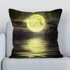 Office Living Room Sofa Cushion Cover Luxury Home Decoration Pillow Cover Forest Lake Moonlight Print