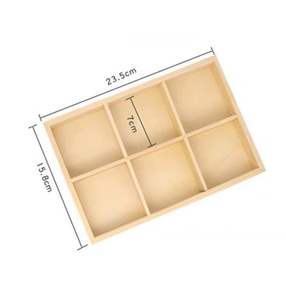 Multifunctional Succulent Flowerpot Tray Multi-grids Desktop Sundries Organizer Storage Box