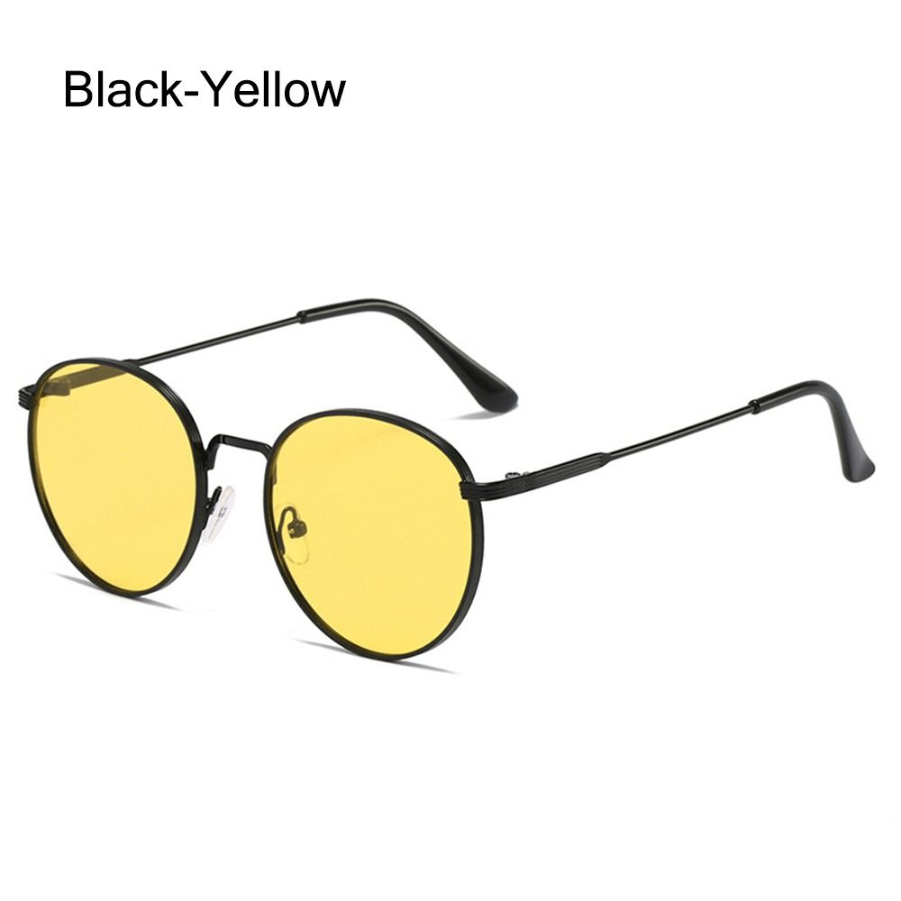 Vintage Metal Frame Sun Glasses UV Protection Hippie Glasses Trendy Round Sunglasses  for Women Men