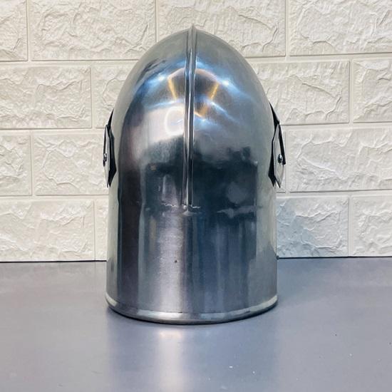 Medieval Barbuta Visored Warrior Helmet Knight 18g Mild Steel Armour Helmet LARP Cosplay Costume Halloween Props