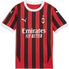 Puma Серия AC Milan SS24 Удобная Модная Круглый Вырез Короткий Рукав Футбольная Майка Детские Топы Красный 774984-01