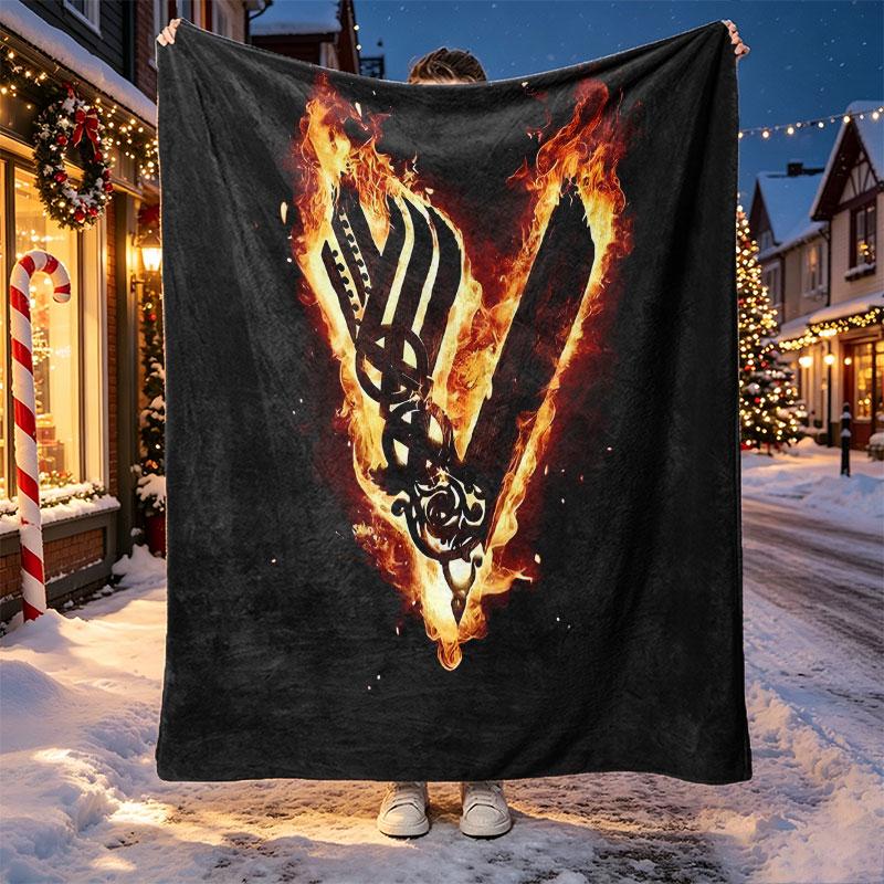 Valheim Pattern Blanket for Home Decoration, Bed, Sofa, Car Travel, Camping, Suitable for All Seasons, Birthday Christmas Gift