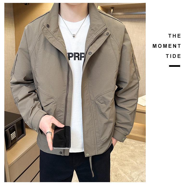 2026 Men's Stand-Up Collar Spring Jacket - Trendy Casual Outerwear