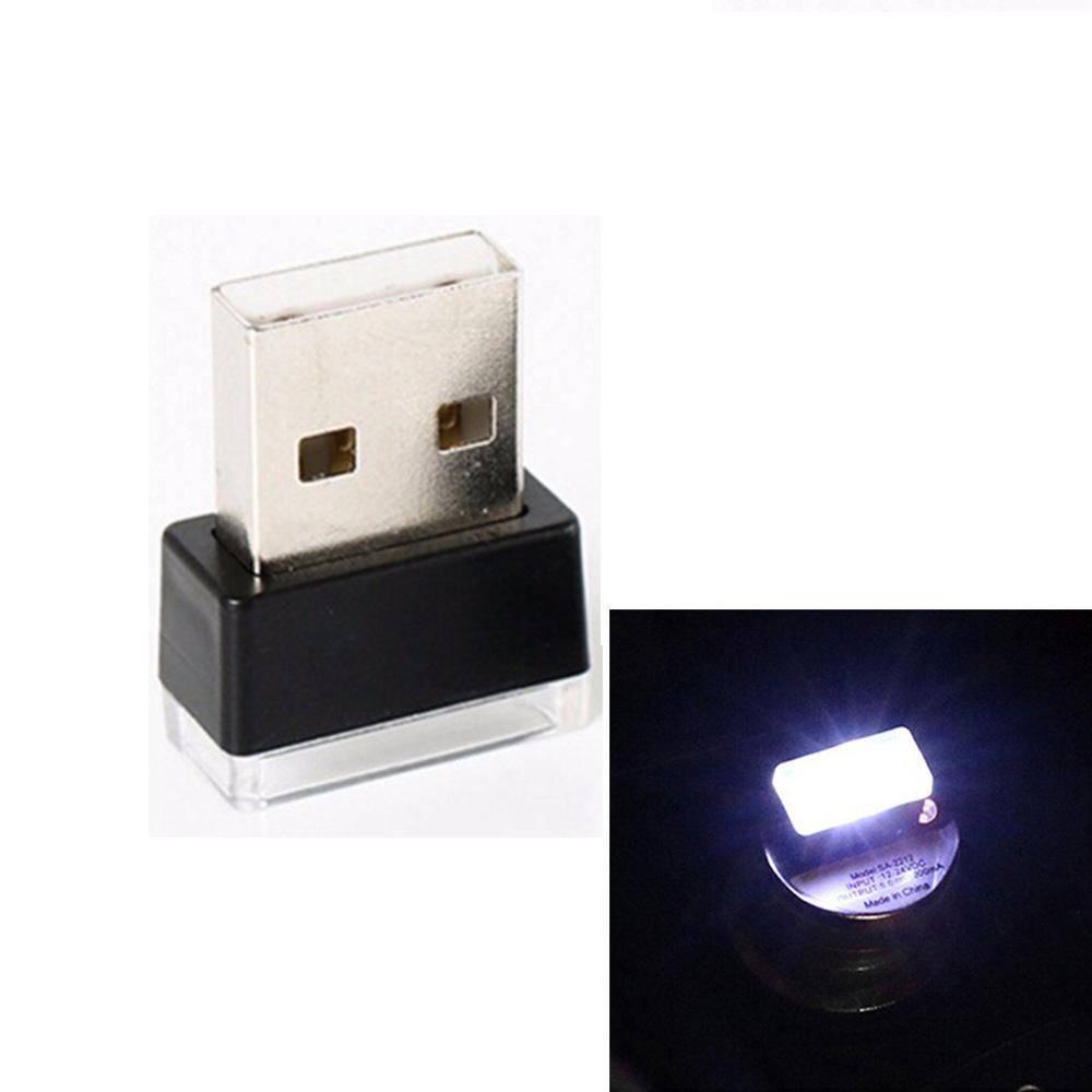 Car Mini USB LED Atmosphere Lights Decorative Lamp for Party Ambient Modeling Automotive PortablePlug Play Auto Interior Led