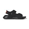 Adidas Swim Sandal Space Leather Kids Sandals Kids Sandals Black Orange FY8936
