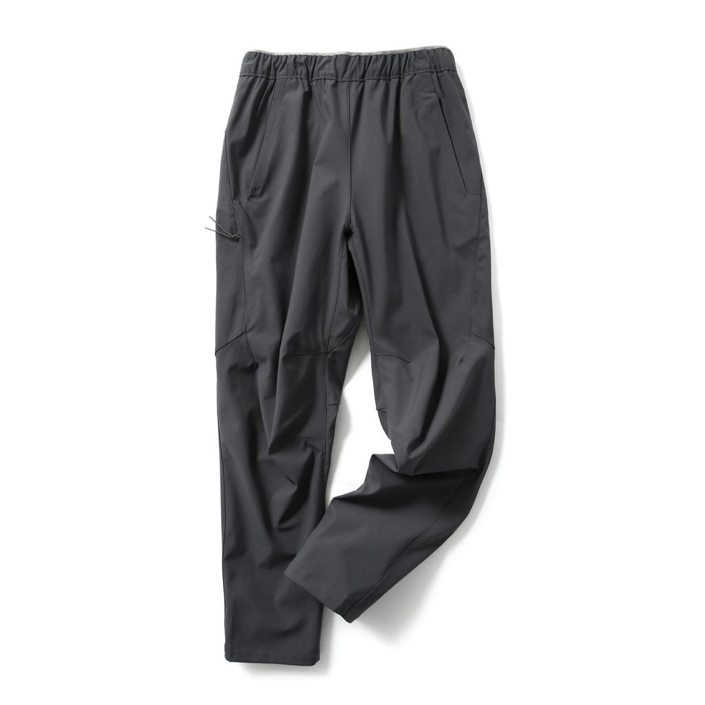 2025 Мужские повседневные брюки для активного отдыха из водоотталкивающей ткани - свободный крой, прямой зауженный крой, мягкая оболочка для осени/зимы