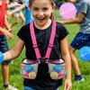Kids Water Balloon Jacket with 2 Storage Mesh Pockets Adjustable Shoulder Strap Design Pool Water Balloons Jacket Toys Organizer