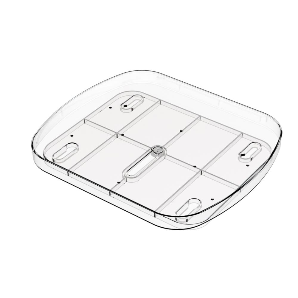 360 Degrees Rotating Rotating Fridge Tray Oval Condiment Organizer Beverages