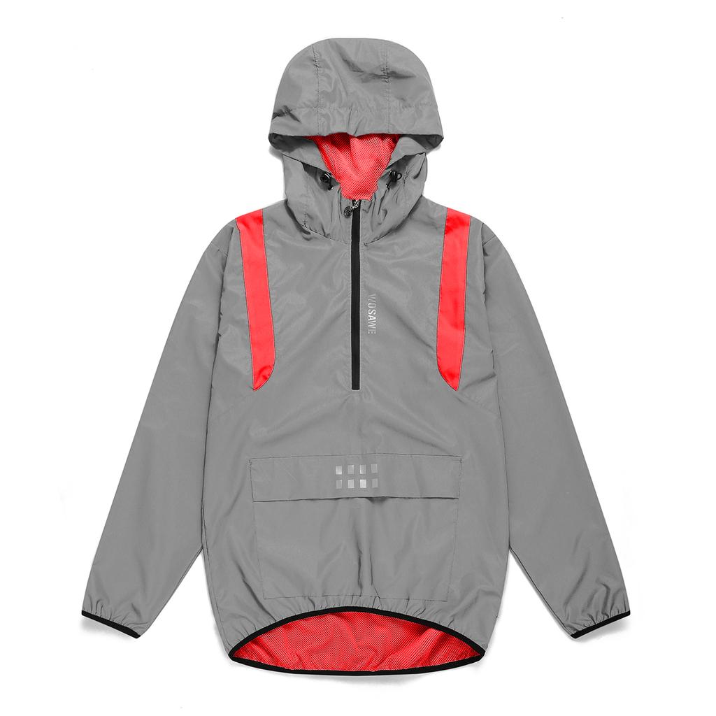 Мужская светоотражающая велосипедная куртка, ветрозащитная велосипедная куртка с капюшоном, пальто для бега, пешего туризма, прогулок ночью