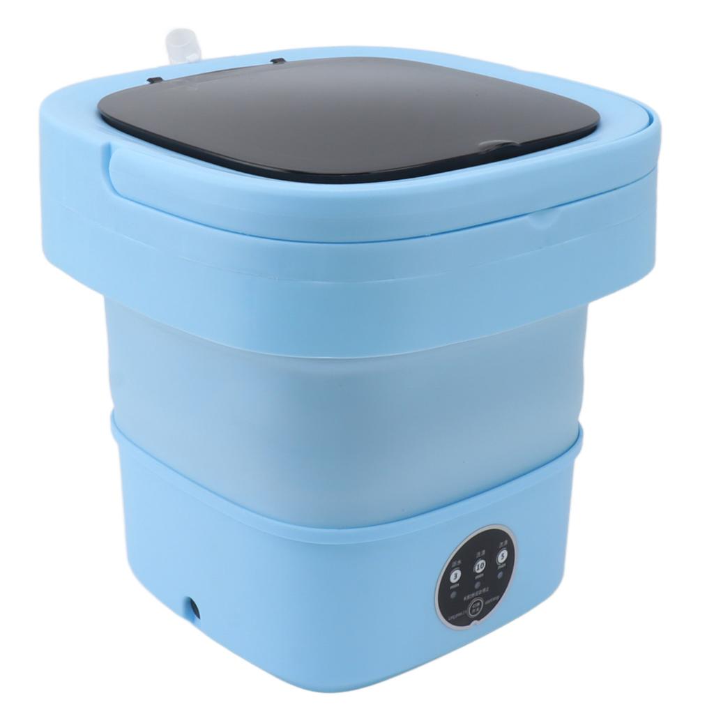 Small Folding Washing Machine TPE and PP 100?240V Built In Dehydrator 6L Mini Portable Bucket