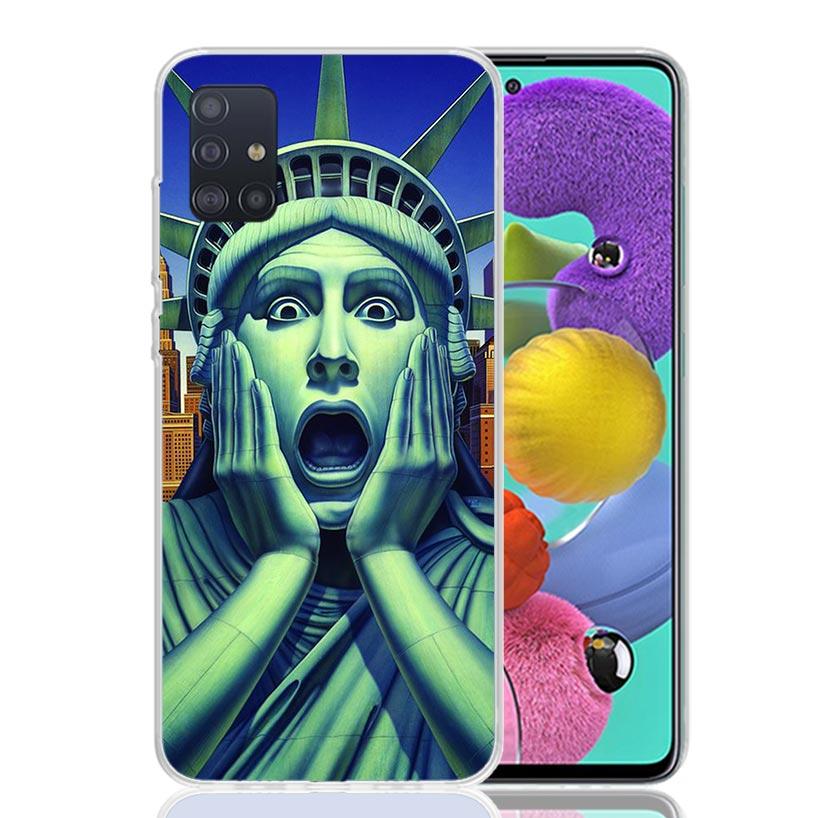 NYC New York City Case Phone Cover for Samsung Galaxy A52 A51 A50 A42 A32 A22 A12 A02S A72 A71 A70 A41 A31 A21S A40 A30S A20E A1