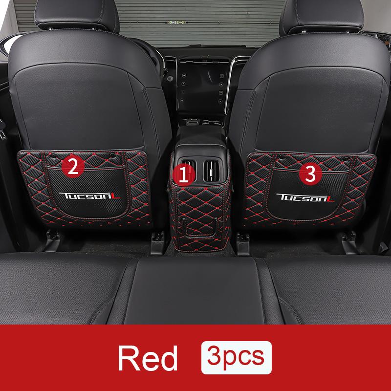 Кожаные автомобильные противоударные коврики, защитная накладка на спинку сиденья для Hyundai Tucson 2022 2023 NX4 Hybrid Interior