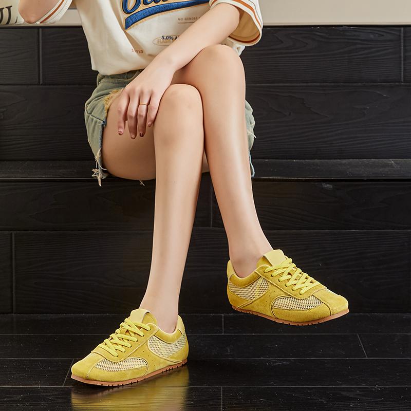 Женские кроссовки сетка летние немецкие тренировочные туфли для женщин большой размер плоские женские туфли