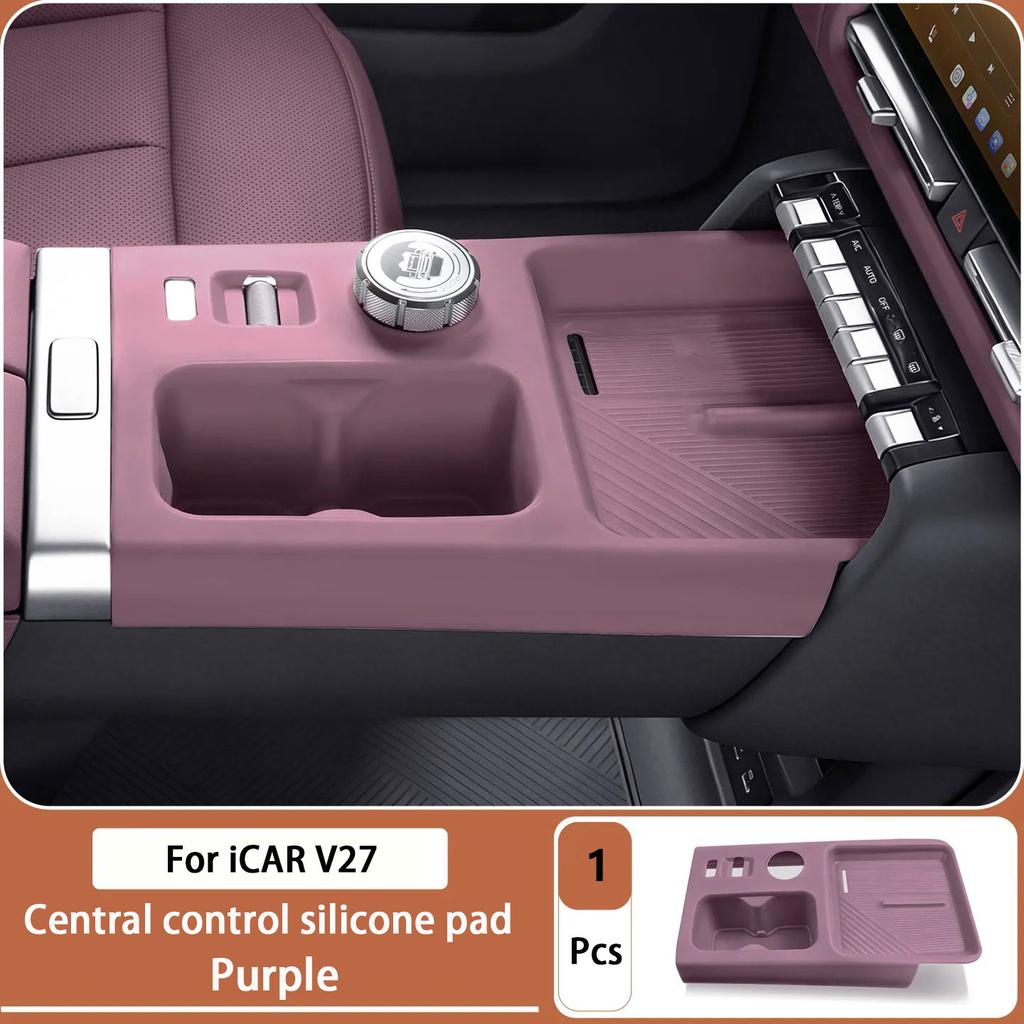 For Chery iCAR V27 Window Lift Switch Button Panel Silicone Protective Pad Anti Dirty Wear Resistant Interior Decoration Cover