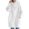 Women Zip Up Hoodie Long Sweatshirt Lightweight Loose Long Sleeve Casual Sweatshirt With Pockets
