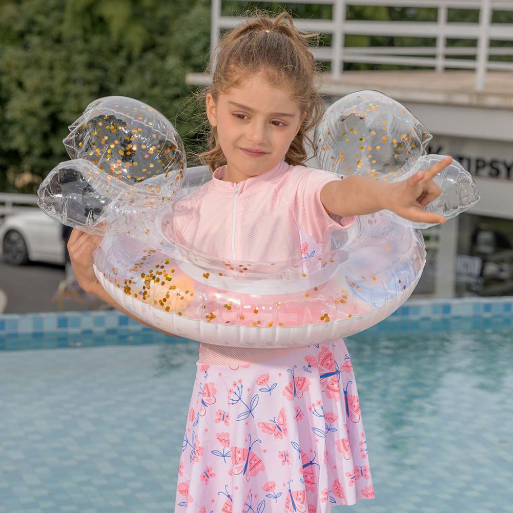 Inflatable Swim Ring Blow Up Swim Tube Leakproof Swimming Rings Floaties PVC Pool Floats for Kids Youth Adults