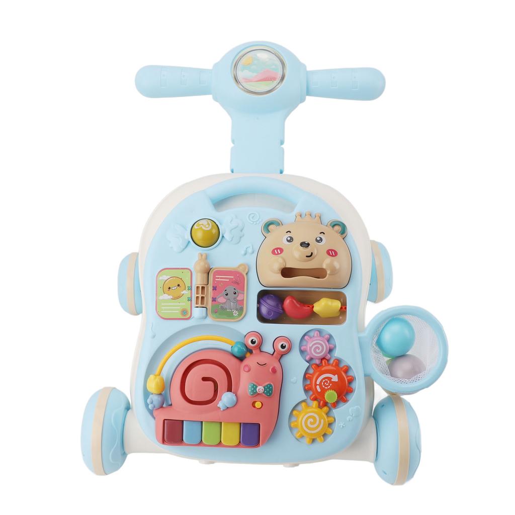 Baby Learning Walker Fine Motor Activities Fun Musical Table O Leg Anti Overturn Height Adjustable