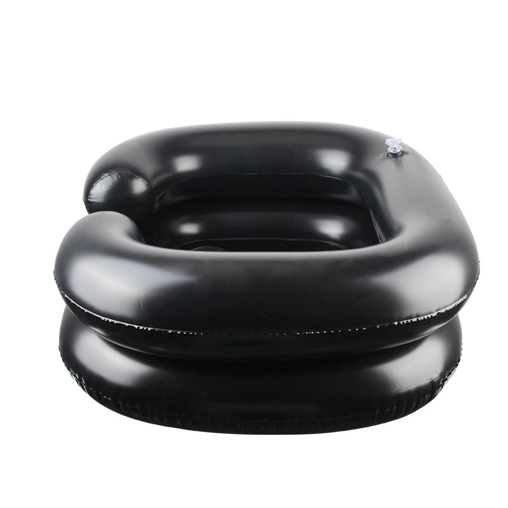 Ванна для мытья волос, надувная раковина для мытья шампунем, для лежачих/травмированных пожилых людей, медицинский уход, портативная, со сливной трубкой 1 м