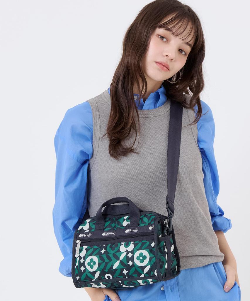 МИНИ ДАФФЛ КРОССБОДИ 1594 Ботаническая плитка [LeSportsac] [Официальный] / /