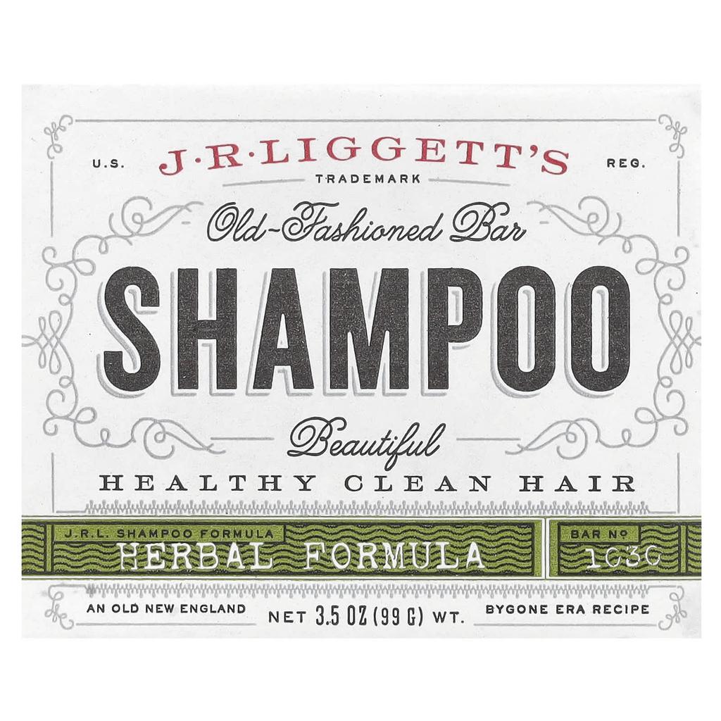 J.R. Liggett'S, Traditional Shampoo Bar, Herbal Formula, 99G(3.5Oz)