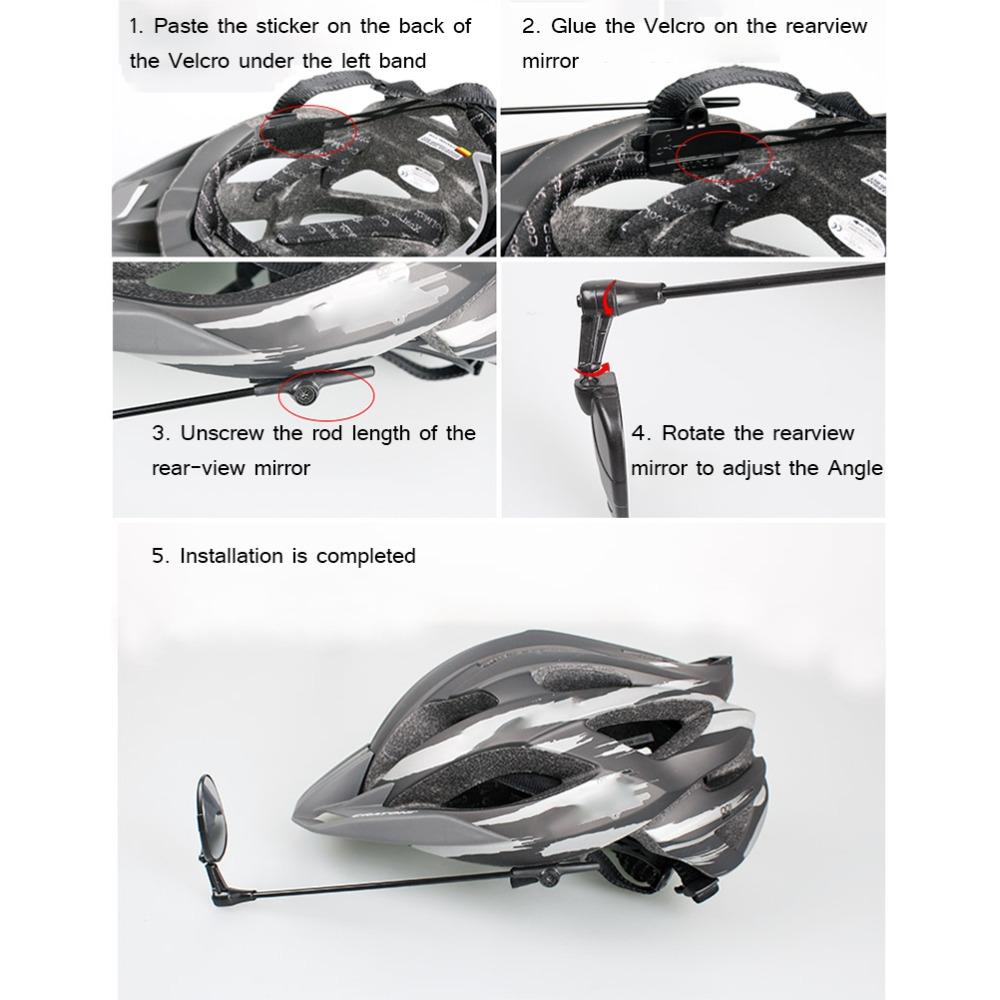 Lightweight Helmet Rearview Mirror Easy To Install Rearview Mirror  for Cycling,Riding