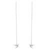 Diamond Yixuan Sparkling Origami Crane Ear Threader Popular Chain Design Element