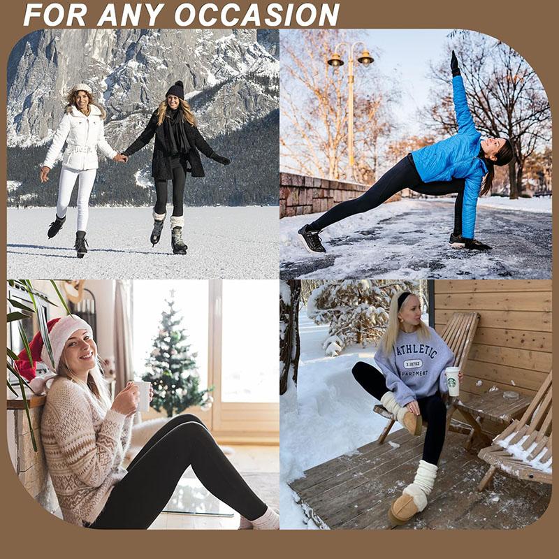 Термальные леггинсы для женщин, леггинсы с высокой талией на флисовой подкладке, зимние толстые теплые леггинсы, женские походные спортивные штаны для тренировок, йоги