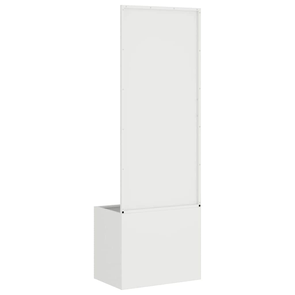 Garden Privacy Screen Canvas White 50 x 32 x 150 cm