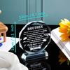 Gifts for Brother Crystal Brother Gifts From Sister Birthday Gifts for Brother Crystal Keepsake for Birthday Father's Day, Valentine’s Day, and