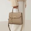 New Solid Color Fashion Business Lychee Pattern Lock Buckle Commuter Retro Versatile Shoulder Bag Handbag