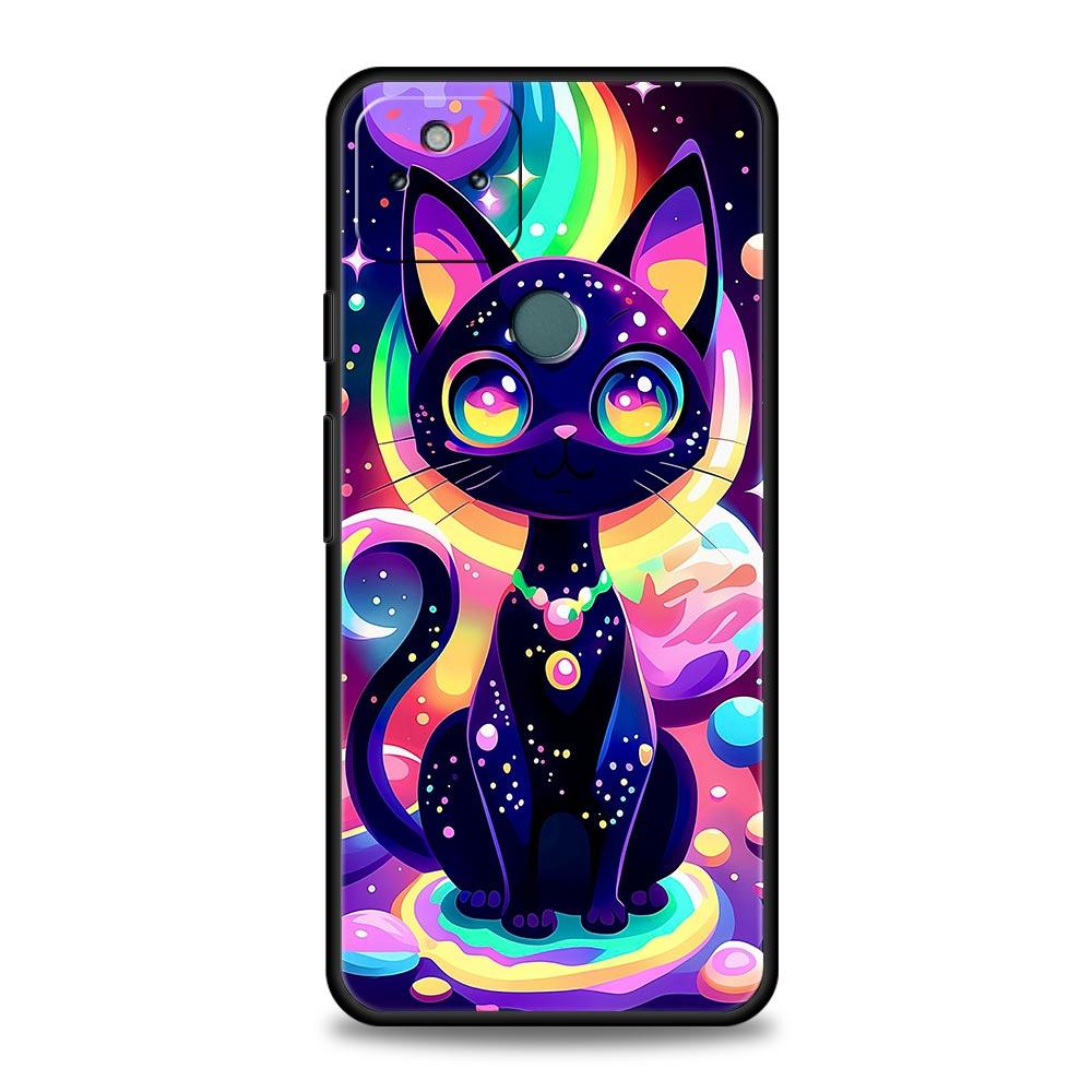 Чехол для телефона с ярким дизайном кошки для Google Pixel 10 9 8 7 6 9A 8A 7A 6A Pro Ударопрочный Мягкий ТПУ 9 Pro XL Корпус Capas Fundas
