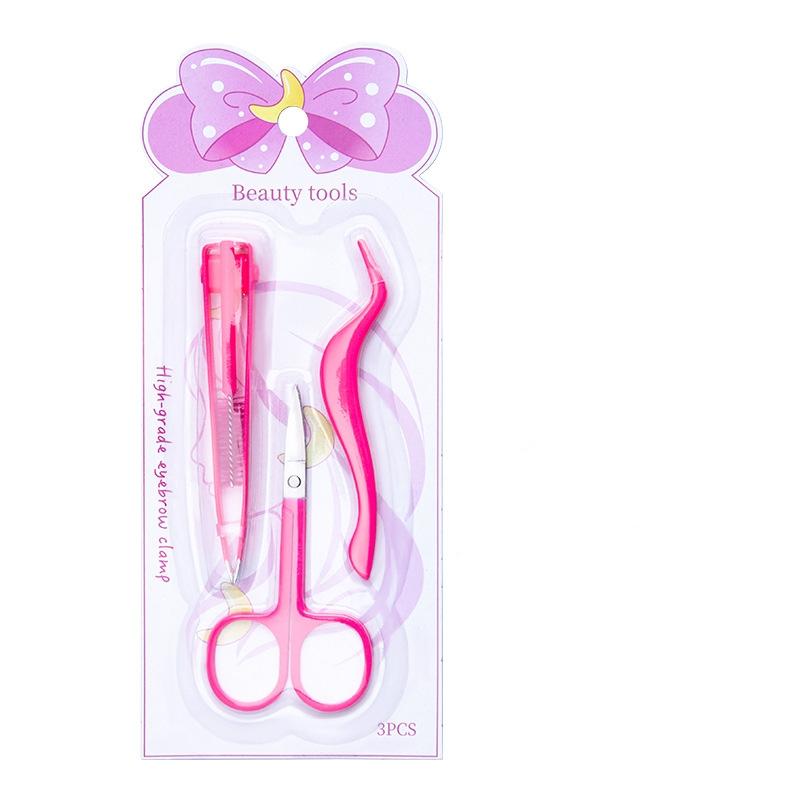 Pinky Leem Custom Private Logo Grip Eyebrow Tweezers Black Pink Thick Metal Stainless Steel Brow Tweezers