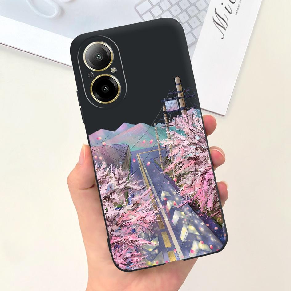 For Realme C67 4G Case RMX3890 Shockproof Cover Fashion Marble Slim Soft Silicone Phone Case For RealmeC67 4G C 67 Protect Shell