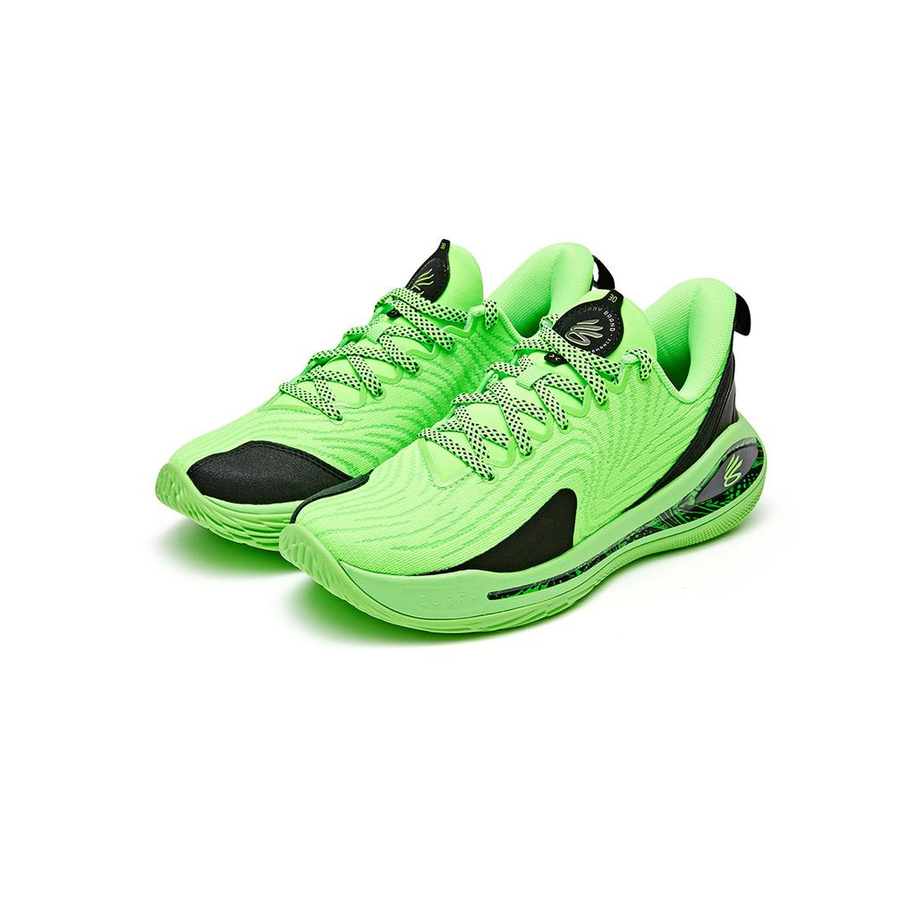 Under Armour Легкие Удобные Дышащие Легкие Амортизирующие Низкие Детские Баскетбольные Кроссовки Мужские кроссовки Зеленые 3028194