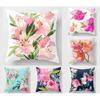 Цветочная наволочка, квадратный диван, наволочка, постельные принадлежности, декор для гостиной