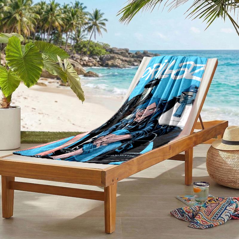 Gorillaz Fashion Beach Towel: Ideal for Summer Adventures Soft, absorbent and quick drying suitable for swimming and bathing