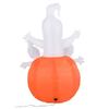 Halloween Inflatable Ghost on Pumpkin LED Blow Up Inflatables for Halloween Party Indoor Outdoor