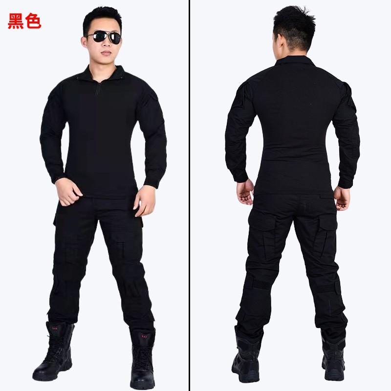 Tactical Camo Cycling Jersey Pants Set Outdoor CS Training Breathable Suit