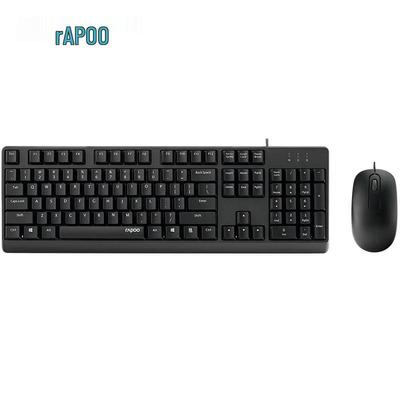 Проводная оптическая офисная клавиатура и мышь Rapoo NX1500