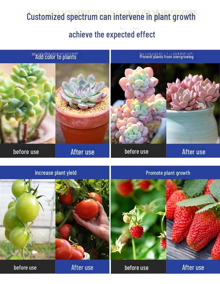 120 Вт Таймируемое диммирование Квантовая доска Лампа для растений и 150 Вт Полный спектр Лампа для роста